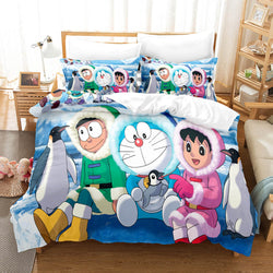 Doraemon Cosplay Bedding Set Quilt Cover Room Decoration (Online Order Only)