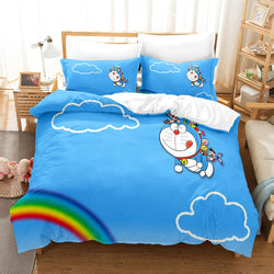Doraemon Cosplay Bedding Set Quilt Cover Room Decoration (Online Order Only)