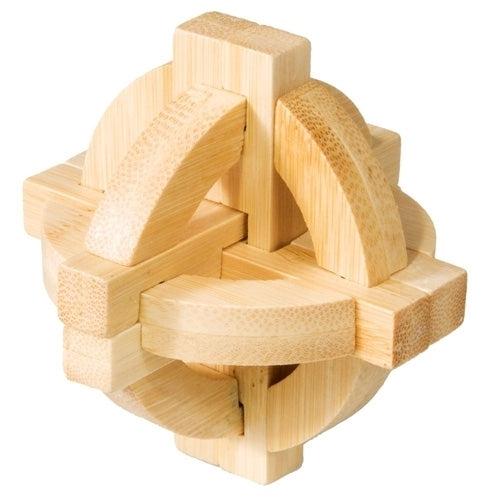 Double Disc 3D Bamboo Puzzle Fridolin (ONLINE ORDER ONLY)