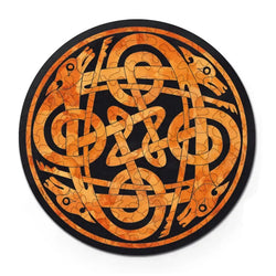 Double Dogs 88 Wood Piece Double-Sided Round Jigsaw Puzzle Curiosi (ONLINE ORDER ONLY)