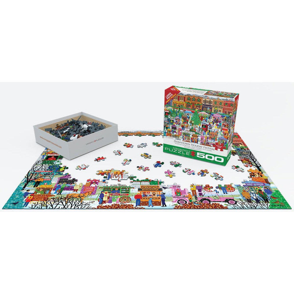 Downtown Holiday Festival 500 Piece Jigsaw Puzzle Eurographics (ONLINE ORDER ONLY)