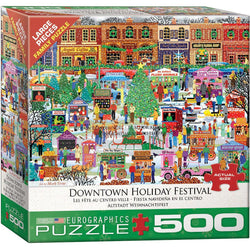 Downtown Holiday Festival 500 Piece Jigsaw Puzzle Eurographics (ONLINE ORDER ONLY)