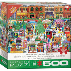 Downtown Holiday Festival 500 Piece Jigsaw Puzzle Eurographics (ONLINE ORDER ONLY)