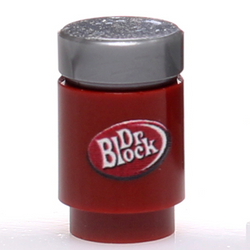 Custom Printed Dr. Block Soda Can made using LEGO parts (Online Order Only)
