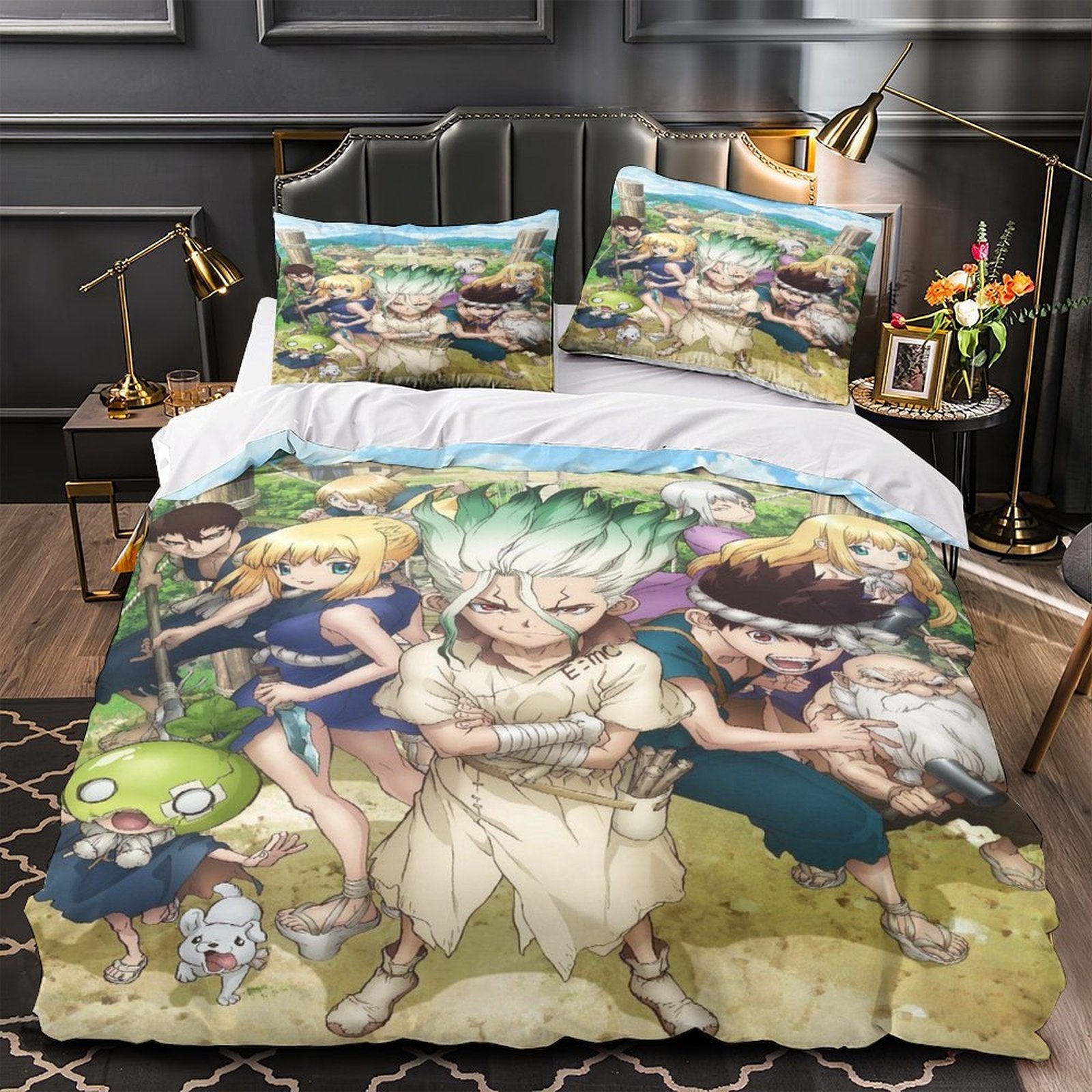 Dr Stone Hd Anime Bedding Set Duvet Cover Without Filler (Online Order Only)