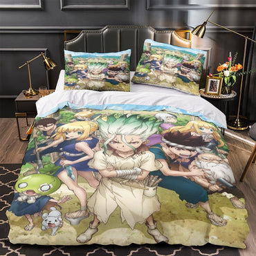 Dr Stone Hd Anime Bedding Set Duvet Cover Without Filler (Online Order Only)