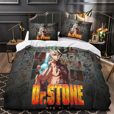 Dr Stone Hd Anime Bedding Set Duvet Cover Without Filler (Online Order Only)