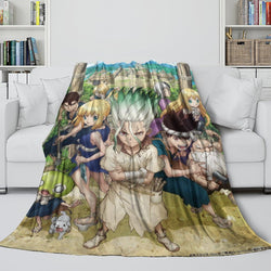 Dr Stone Hd Anime Blanket Flannel Fleece Throw (Online Order Only)