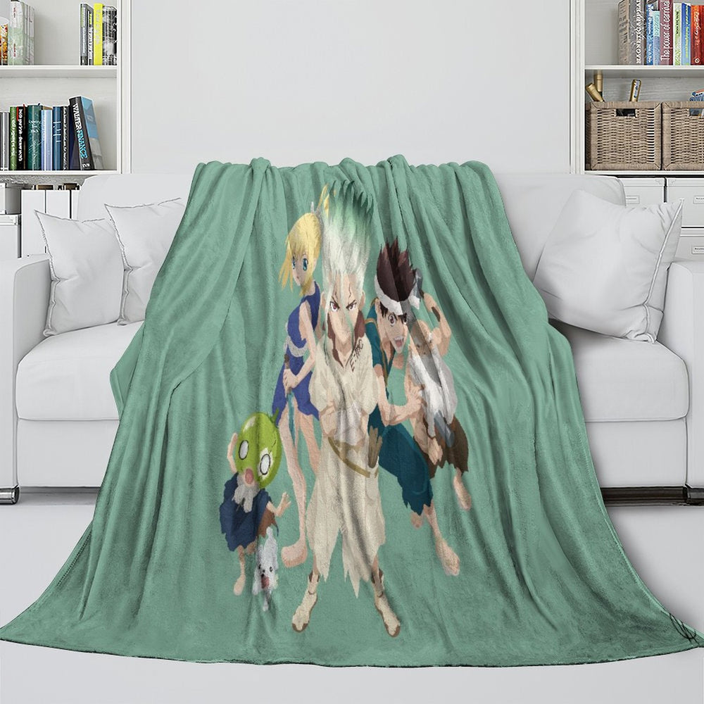 Dr Stone Hd Anime Blanket Flannel Fleece Throw (Online Order Only)