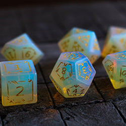 Dragon Shield Opalite Gemstone DND Dice Set (ONLINE ORDER ONLY)