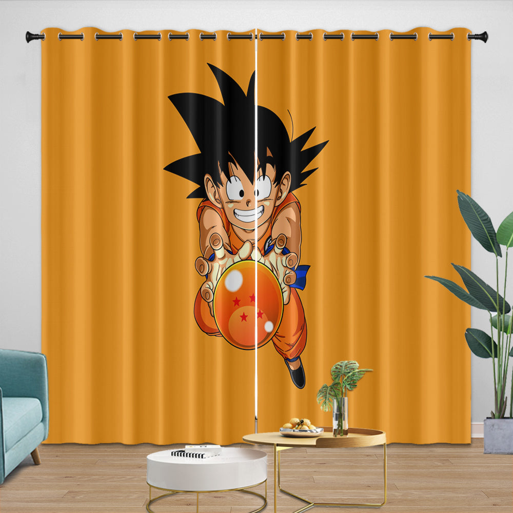 Dragon Ball Curtains Blackout Window Kids Room Drapes (ONLINE ORDER ONLY)