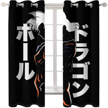 Dragon Ball Curtains Cosplay Blackout Window Treatments Drapes (Online Order Only)