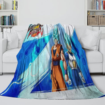 Dragon Ball FighterZ Blanket Flannel Fleece Throw Room Decoration (Online Order Only)