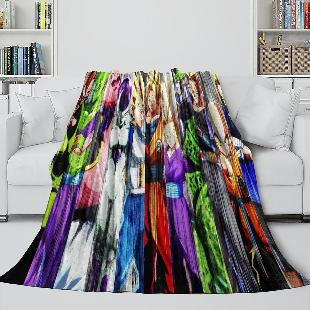 Dragon Ball FighterZ Blanket Flannel Fleece Throw Room Decoration (Online Order Only)