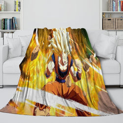 Dragon Ball FighterZ Blanket Flannel Fleece Throw Room Decoration (Online Order Only)