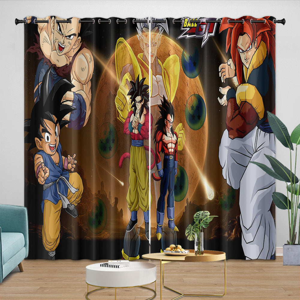 Dragon Ball GT Curtains Blackout Window Drapes Room Decoration (ONLINE ORDER ONLY)