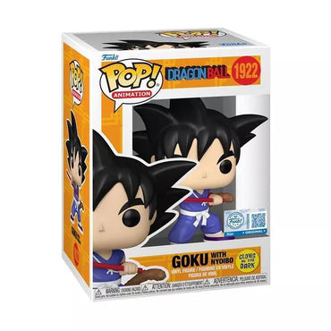 Dragon Ball Goku with Nyoibou (Glow-in-the-Dark) (AE Exclusive) FUNKO POP! (Online Order Only)