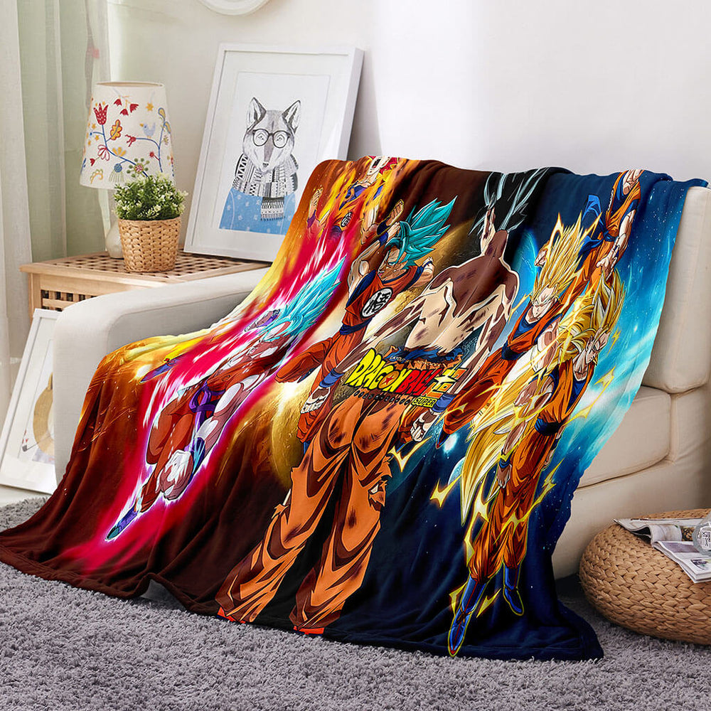 Dragon Ball Super Blanket Flannel Throw Room Decoration (Online Order Only)