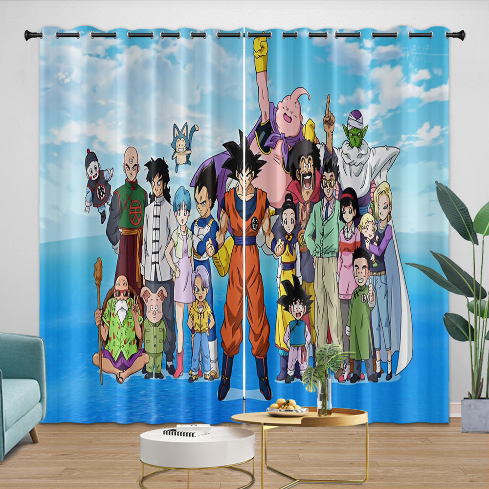 Dragon Ball Super Curtains Blackout Window Drapes Room Decoration (ONLINE ORDER ONLY)