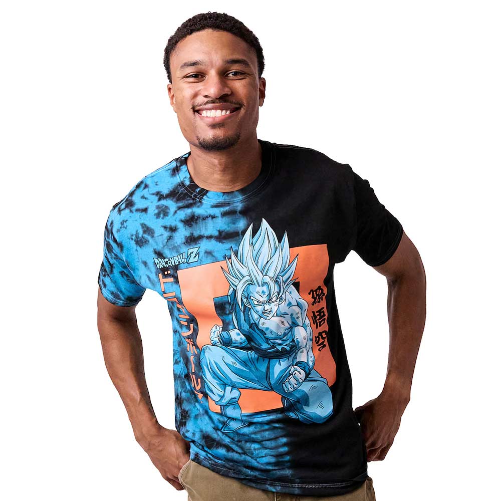 Dragon Ball Z Goku Kanji Adult Blue-Green Short Sleeve T-Shirt (ONLINE ORDER ONLY)
