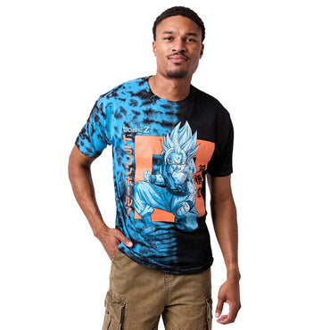 Dragon Ball Z Goku Kanji Adult Blue-Green Short Sleeve T-Shirt (ONLINE ORDER ONLY)