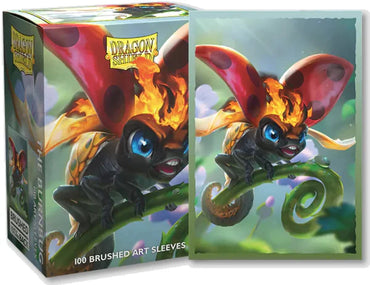 Dragon Shields: (100) Brushed Art Sleeves - The Burnbug