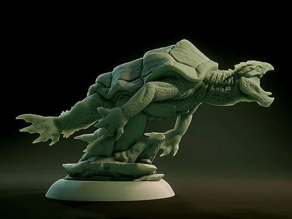 3D Printed Nafarrate Dragon Turtle Lovecraftian Bestiary 28 32 mm D&D (Online Only)