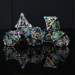 Pre-Order|| Dragonguard Hollow Metal Dice Set - Iridescent