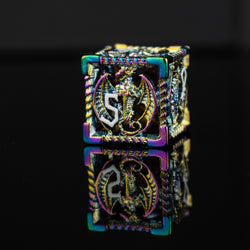 Pre-Order|| Dragonguard Hollow Metal Dice Set - Iridescent