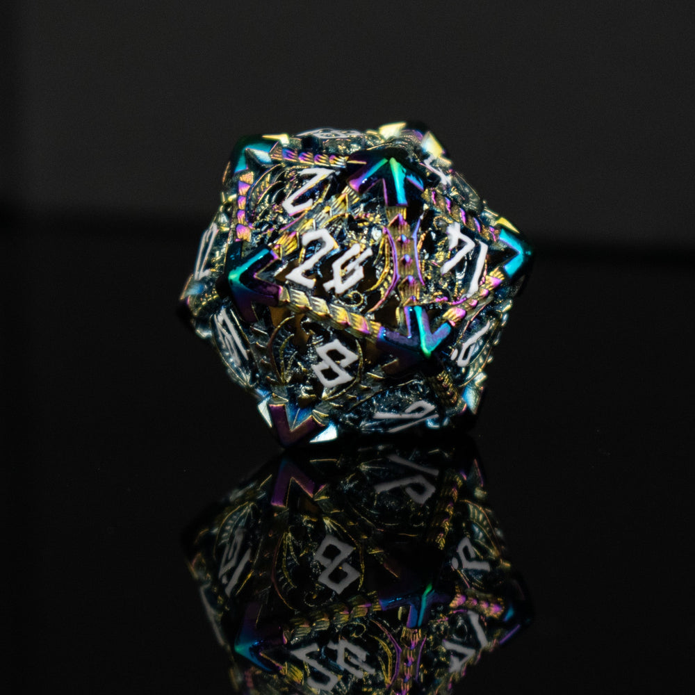 Pre-Order|| Dragonguard Hollow Metal Dice Set - Iridescent