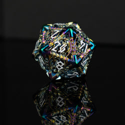 Pre-Order|| Dragonguard Hollow Metal Dice Set - Iridescent