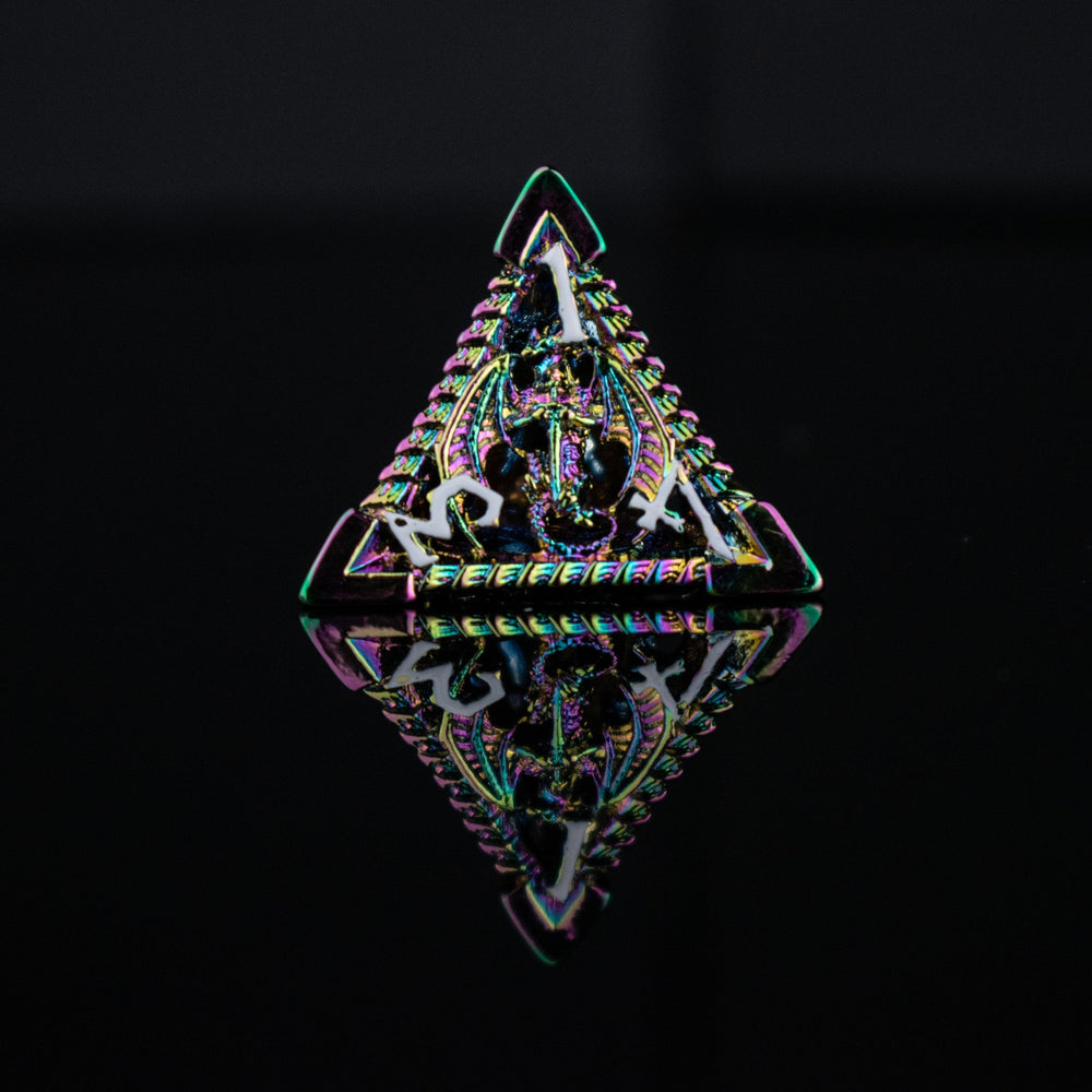 Pre-Order|| Dragonguard Hollow Metal Dice Set - Iridescent