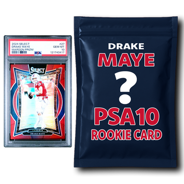 Drake Maye PSA 10 Graded Football Rookie Card Mystery Pack (ONLINE ORDER ONLY)