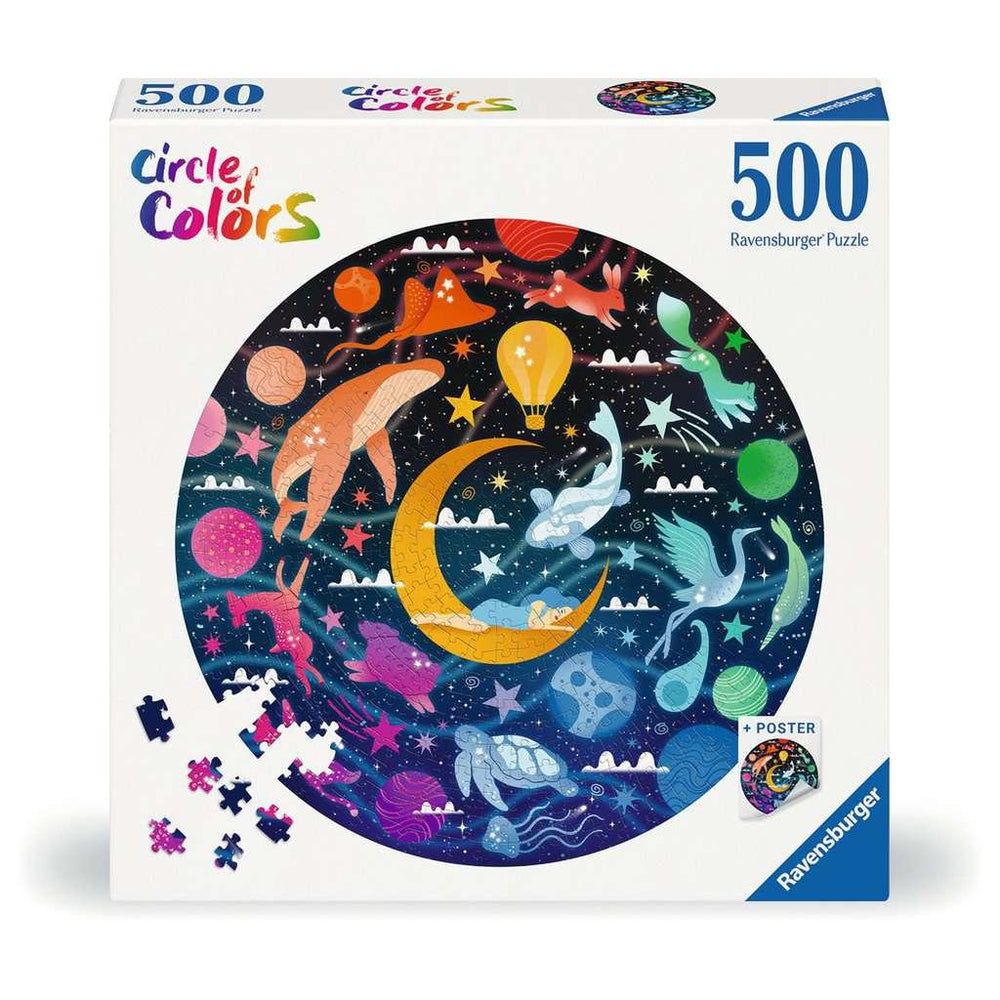 Dreams "Circle of Colors" 500 Piece Round Jigsaw Puzzle Ravensburger (ONLINE ORDER ONLY)
