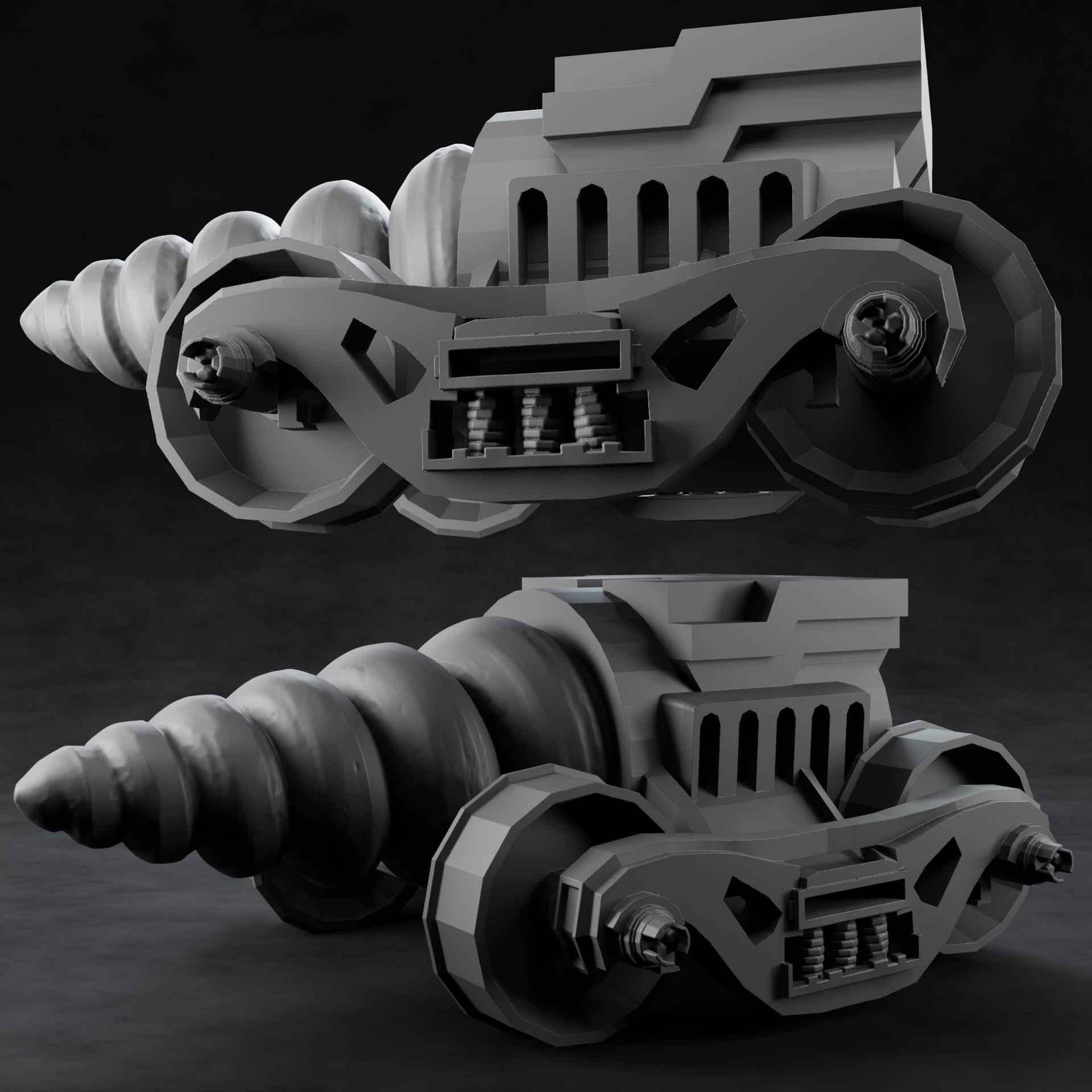 3D Printed Nafarrate Drill Machine Space Orcs 28mm 32mm D&D (Online Only)