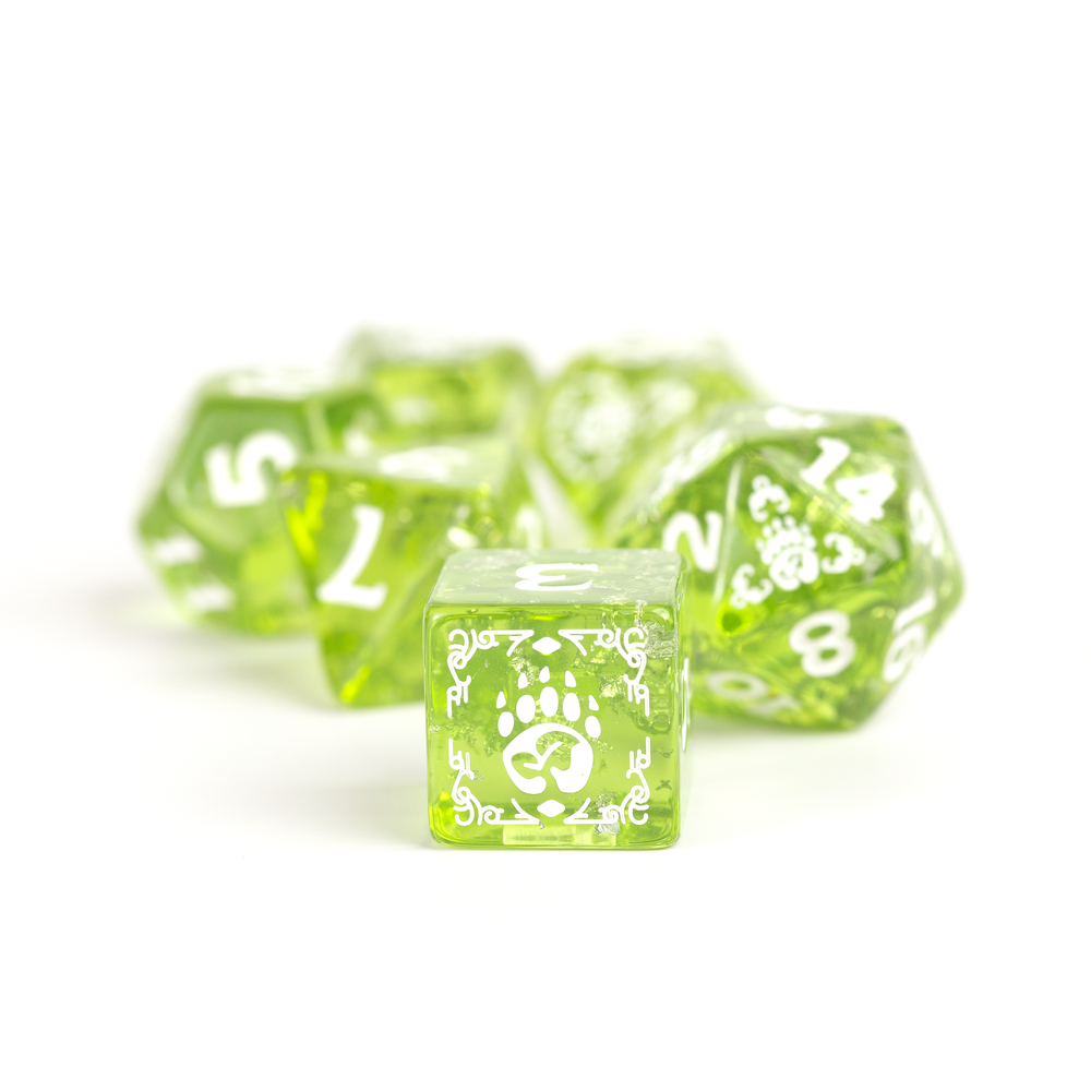D&D Adventure Dice Set - Druid Edition | Green 15pc Collection (ONLINE ORDER ONLY)