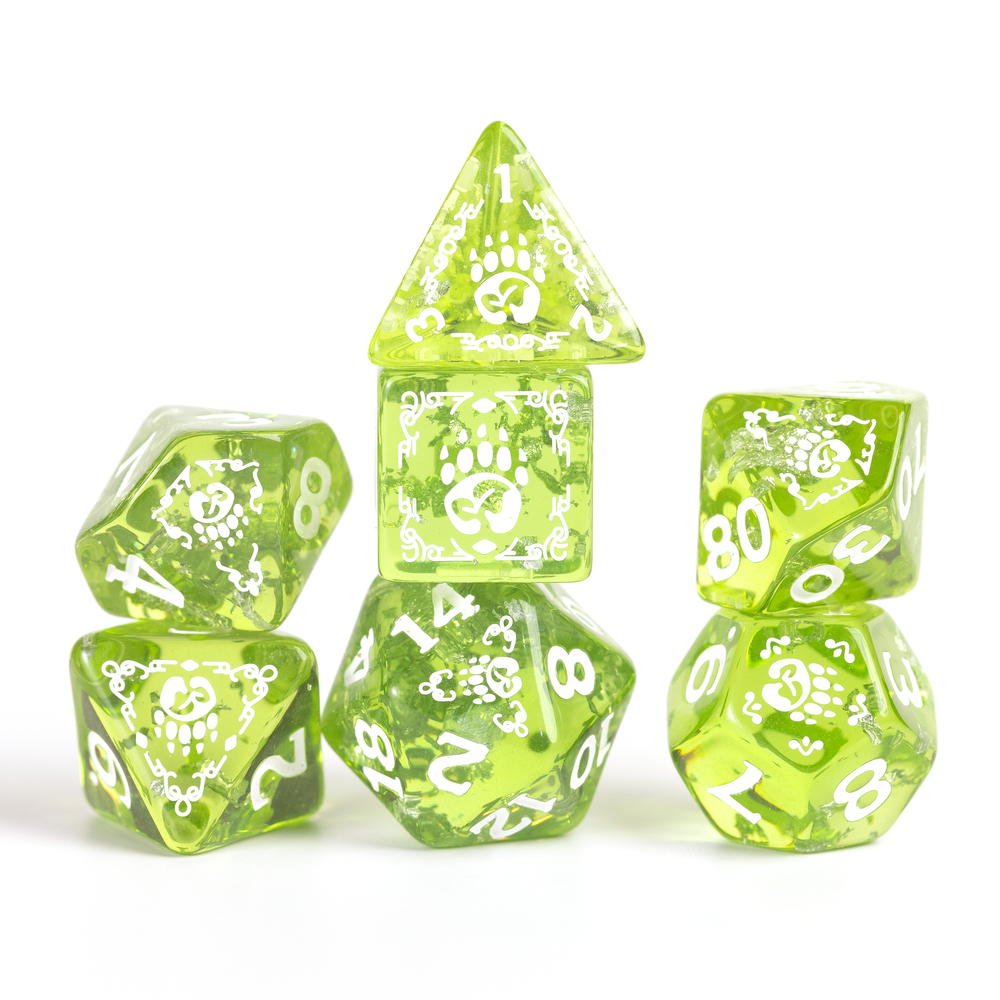 D&D Adventure Dice Set - Druid Edition | Green 15pc Collection (ONLINE ORDER ONLY)
