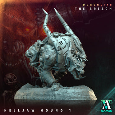 3D Printed Archvillain Games Demonstar The Breach - Helljaw Hound 28mm 32mm D&D (Online Only)