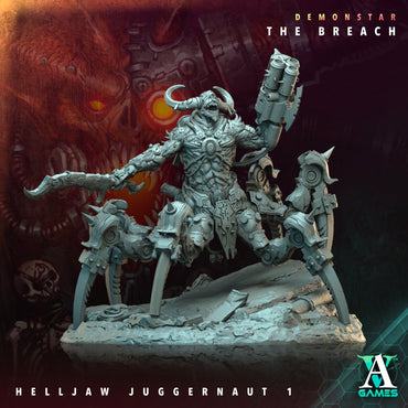 3D Printed Archvillain Games Demonstar The Breach - Helljaw Juggernaut 28mm 32mm D&D (Online Only)
