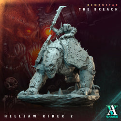 3D Printed Archvillain Games Demonstar The Breach - Helljaw Rider 28mm 32mm D&D (Online Only)