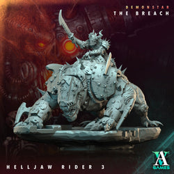 3D Printed Archvillain Games Demonstar The Breach - Helljaw Rider 28mm 32mm D&D (Online Only)