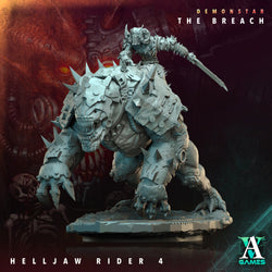 3D Printed Archvillain Games Demonstar The Breach - Helljaw Rider 28mm 32mm D&D (Online Only)