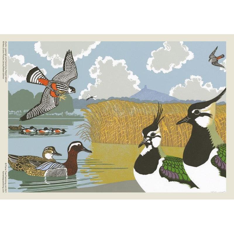 Ducks, Lapwings & Falcons by Robert Gillmor 1000 Piece Jigsaw Puzzle Flame Tree