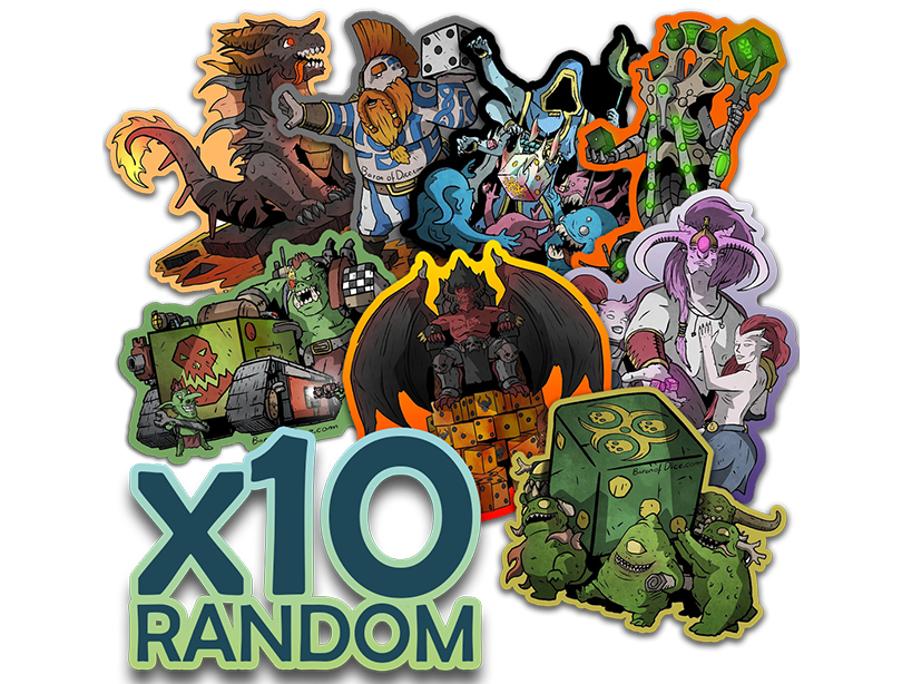 Premium Vinyl Stickers - x10 RANDOM! (ONLINE ORDER ONLY)