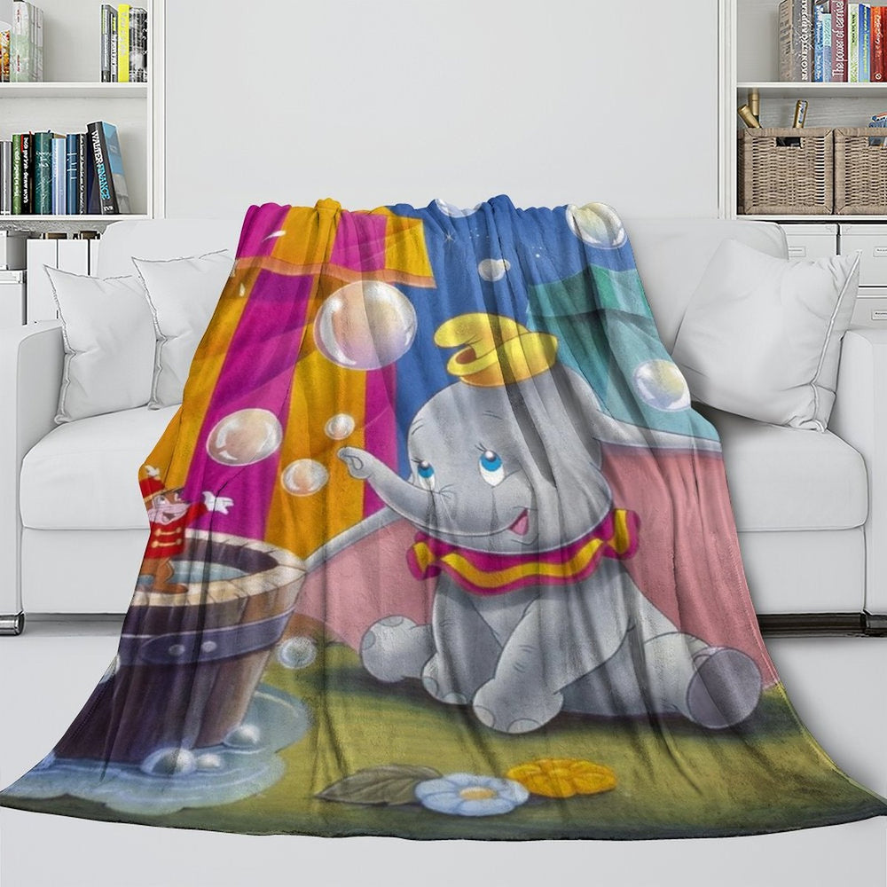 Dumbo Blanket Flannel Fleece Throw Room Decoration (Online Order Only)