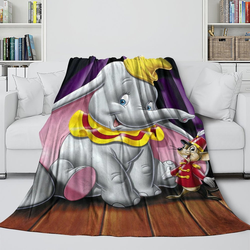Dumbo Blanket Flannel Fleece Throw Room Decoration (Online Order Only)