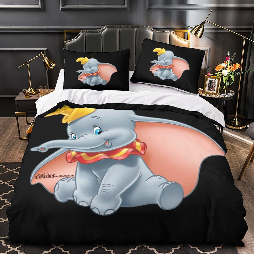 Dumbo Pattern Bedding Set Quilt Duvet Cover Without Filler (Online Order Only)