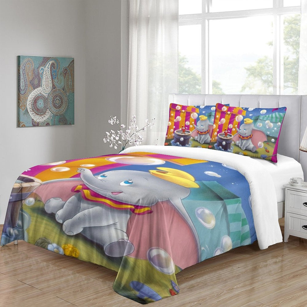 Dumbo Pattern Bedding Set Quilt Duvet Cover Without Filler (Online Order Only)