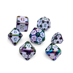 Dungeon Delve - Bone Yard 7 Piece RPG set Alloy Metal Dice (Online Only)