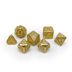 Dungeon Delve - Enchanted Parchment 7 Piece RPG set Alloy Metal Dice (Online Only)